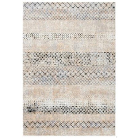 Safavieh 3 x 3 ft. Amelia 700 Round Rug, Grey & Gold ALA761H-3R
